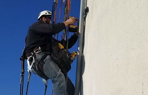 Construction at the Pauline, Kansas Tower