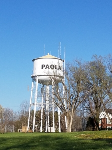 Paola Kansas Water Tower Old