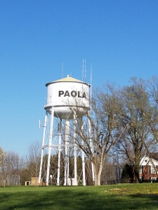 Paola Kansas Water Tower Old